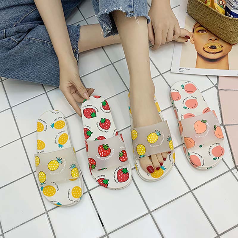 Sandals and Slippers Women Summer Indoor Outdoor Non-slip Deodorant and Dirt-resistant Soft Bottom Bathroom Sandals and Slippers Bathroom Household