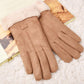 Winter Warm gloves Half-finger gloves Woman fashion gloves Plush Cotton gloves Windproof gloves