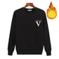 Winter Men's Long-sleeved Pullover Sweater Plus Velvet Warm and Comfortable Jacket Bottoming Shirt