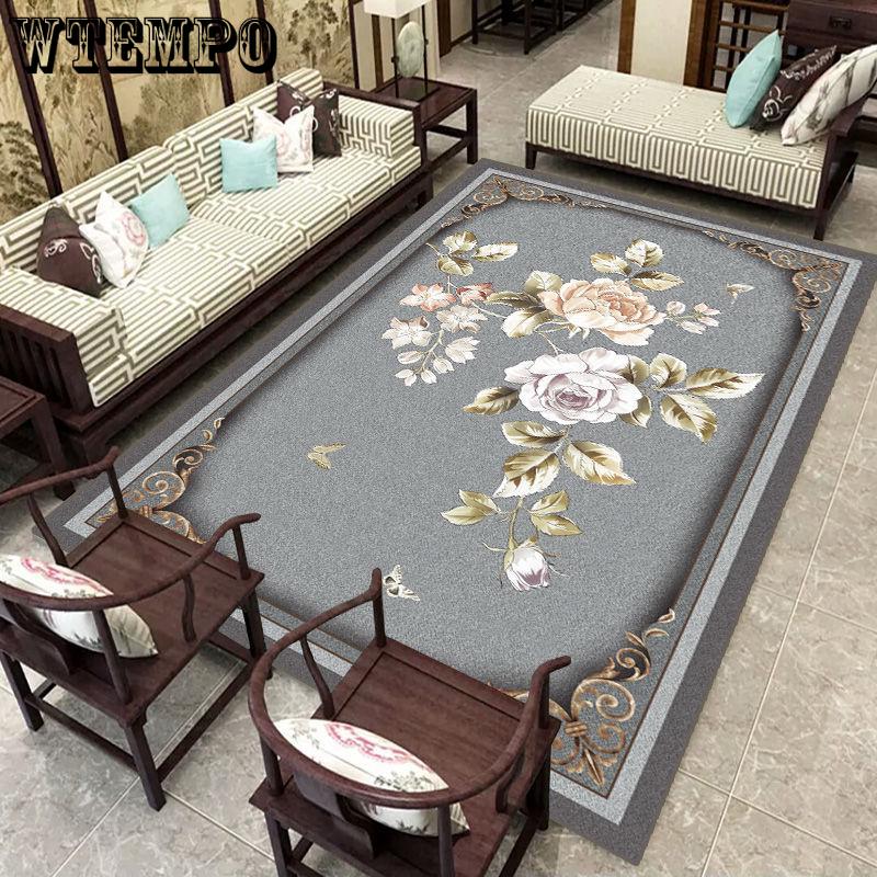 Modern Soft Persian Carpet for Living Room Non-slip European Style Carpet for Bedroom Rugs Parlor
