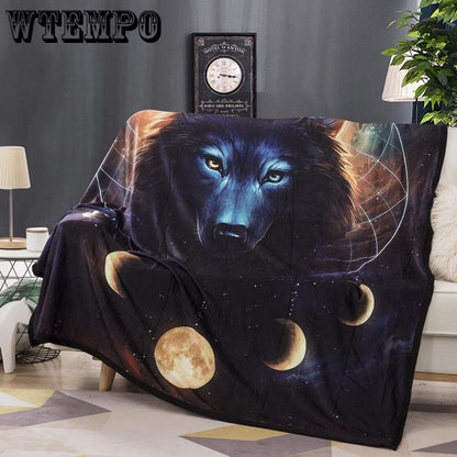 Wolf god Thin Quilt Lightweight Comforter Blanket Machine Washable Summer blanket