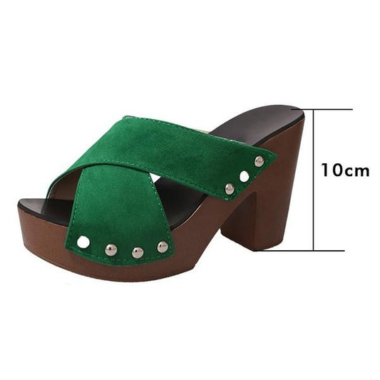 Women's Fashion Wedge Slippers Waterproof Platform Sandals Summer Roman Slippers Size