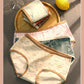 2pc Ladies Mid Waist Cotton Panties Student Adult Graphene Antibacterial Crotch Comfortable Briefs