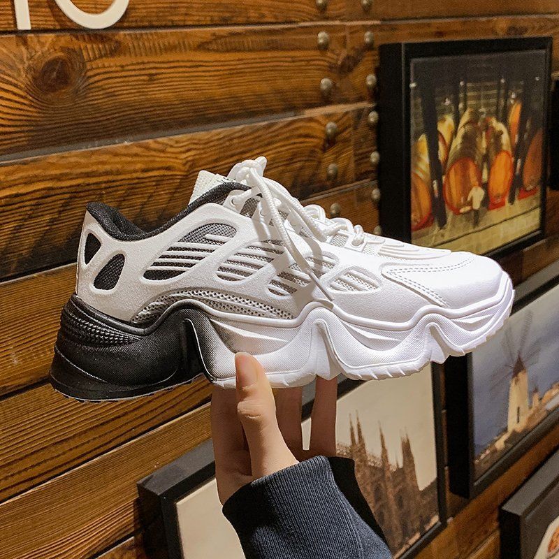 Harajuku Style Spring  Summer All-match Candy Color Increased Thick-soled Korean Casual Fashion Sneakers