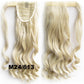 24" Long Wavy Wrap Around Clip In Ponytail Hair Extension Synthetic Natural Wave Pony Tail Fake Hair