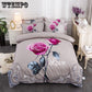 Home Textile Autumn Dark-color Flower Series Bed Linens 4pcs Bedding Sets Bed Set Duvet