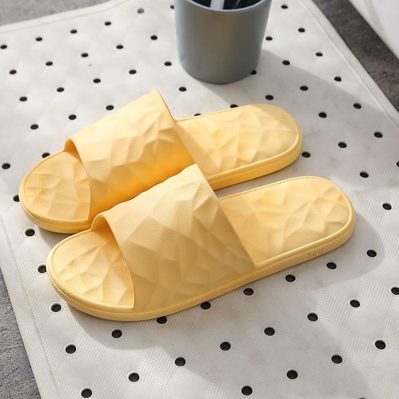 Summer Home Indoor Women's Sandals Bathroom Bath Non-slip Household Slippers Soft Sole Home Solid Color Couple Slippers