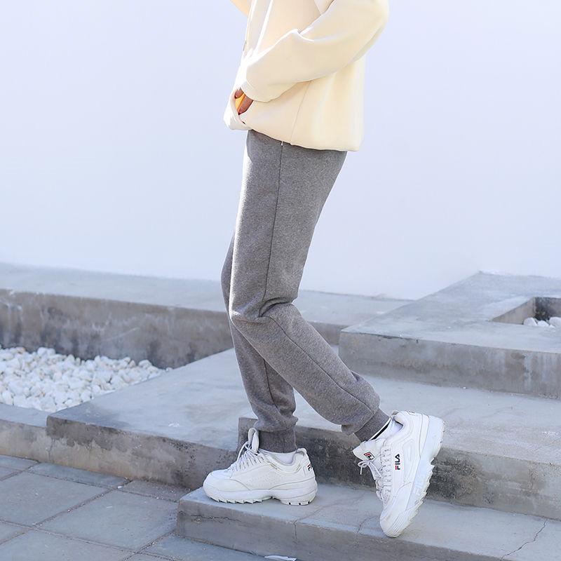 Winter Lamb Velvet Thick Sports Pants Women Plus Size Loose Cotton Casual Harem Pants