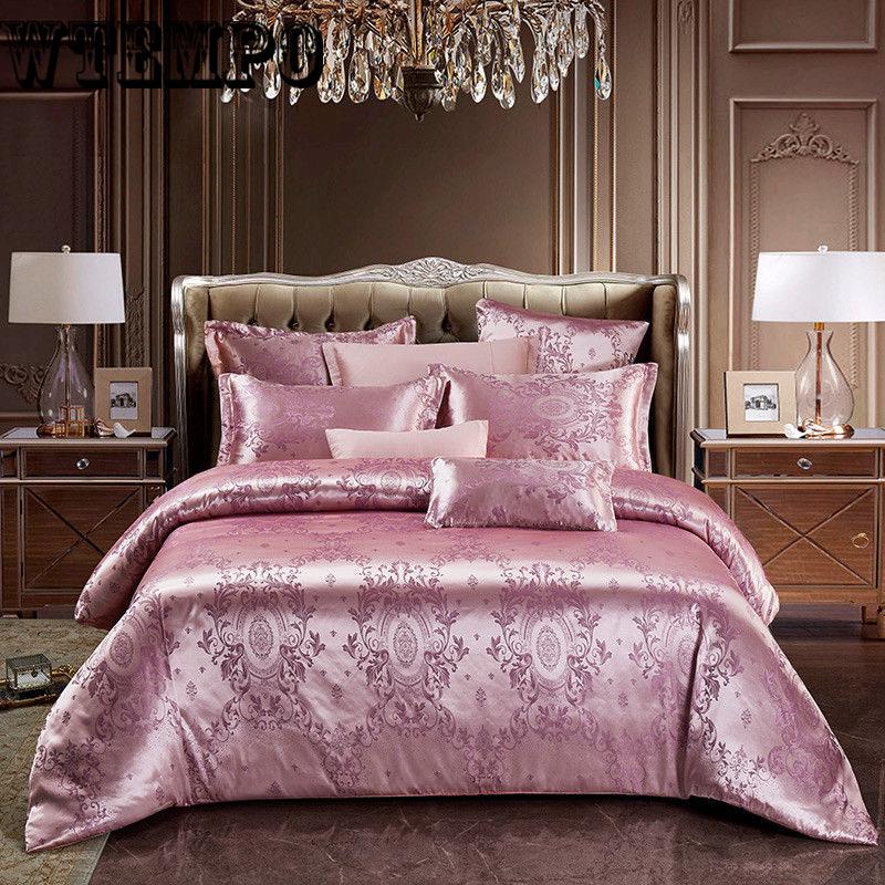 Jacquard Bedding Set Luxury Bed Set Double King Queen Size Bed Sheet Set Duvet Cover