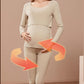 Pregnant Women's Seamless Thermal Underwear Set, Breastfeeding Autumn and Winter Plus Cashmere Pregnancy and Postpartum Nursing Pajamas