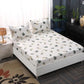 Mattress Cover Printed Non-slip Fit Sheet Queen Size Bed Mattress Cover Dust Cover