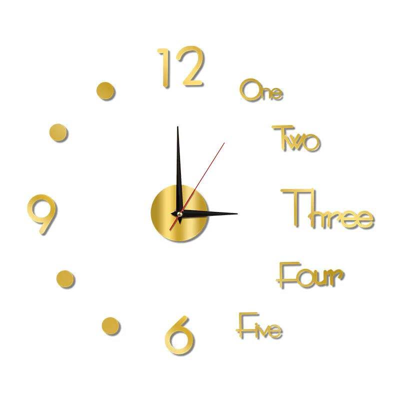 Creative Wall Clock Diy Living Room Fashion Art Free Perforated Wall Clock Modern Minimalist Mute Luminous Clock Wall