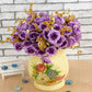 Single Fake Flower Simulation Bouquet Rose Flower Dried Flower Silk Flower Cloth Flower Plastic Flower Small Bunch Cloth Decoration Flower Arrangement