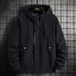 Spring and Autumn Men's Jacket Hooded Coat Colorblock Printing Top Trend Simple Bomber Jacket Zipper Sportwear