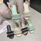 Fairy Style Slippers Women's Outer Wear Summer Pearl Sandals and Slippers Fashion Flat Non-slip