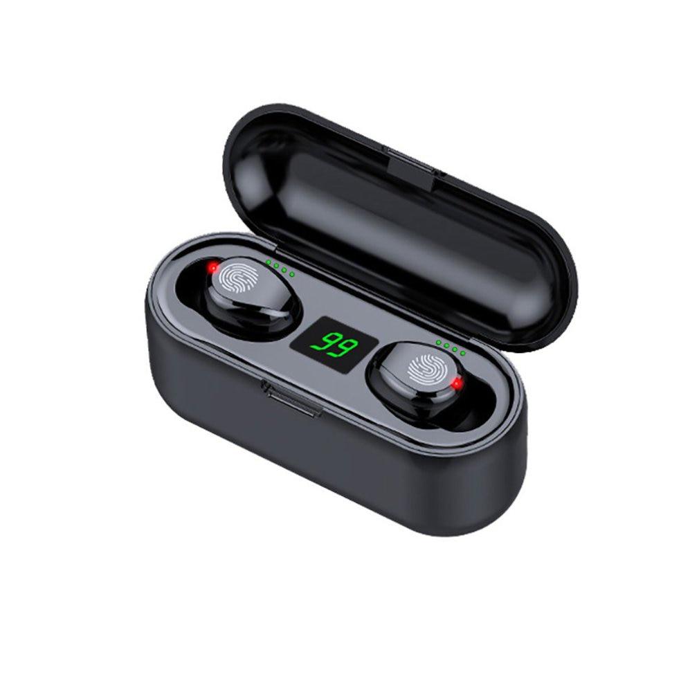 Bluetooth Earphones Mini LED Display Headphone Stero Sound 2000mah Power Bank Sport Wireless Headset
