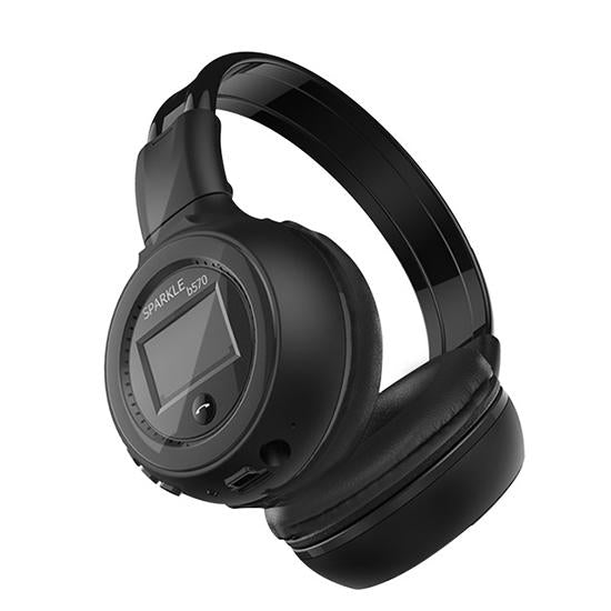 LED Display Wilress Headphones Bluetooth 4.0 Headset Stereo Noise Canceling Sports Earphone with Mic