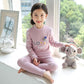 Winter Thermal Underwear Suit Little Girl Baby Pure Cotton Plus Velvet Thick Autumn Clothes Long Trousers