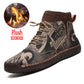 Winter Men's Boots Thick Plush Warm Men's Snow Boots Suede Men's Ankle Boots Handmade Men's Boots Winter Outdoor Men's Shoes