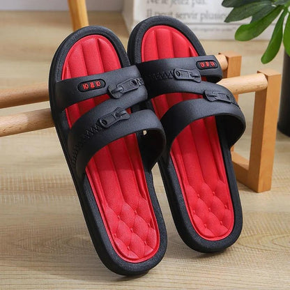 Men's Slippers Summer Wear Personalized Flip-flops Thick Bottom Beach Slippers Home One Word Sandals Outdoor Slippers
