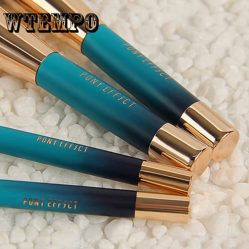 2019 New Diamond Transparent Blue Makeup Brush Set Professional Women Face Eye Brushes Tool