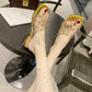 Slippers Women Wear Fashionable Thick Heel Low Heel Word Drag Women Fashion Sandals and Slippers Women Transparent Slippers Women