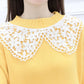 Autumn and Winter Sweater Suit Women Sweet Lace Stitching Knitted Sweater Top and Asymmetric Woolen A-line Skirt Two-piece Ladies Outfits