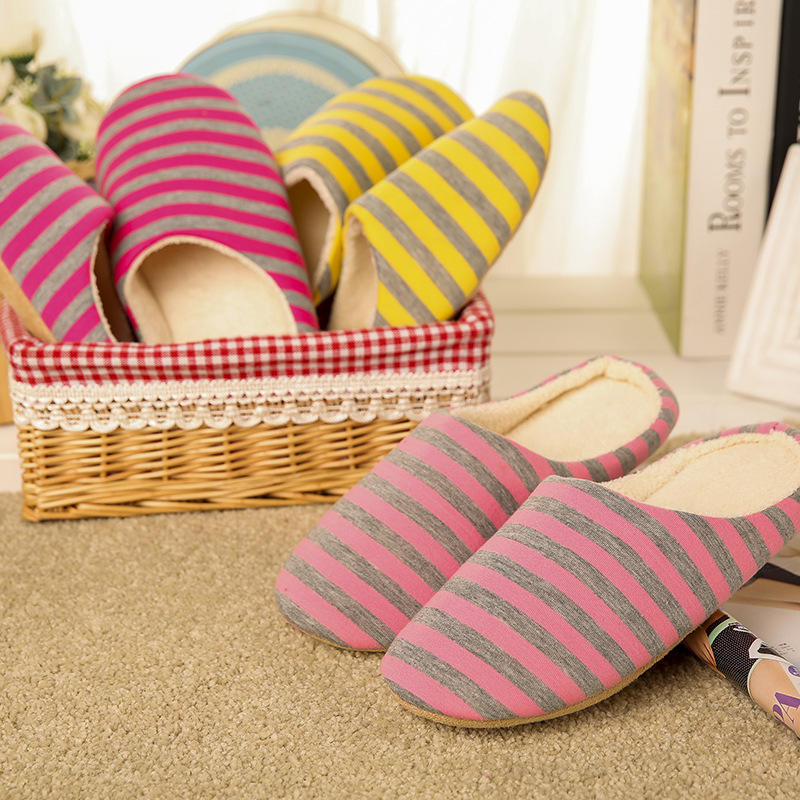 Women Men Urban Cozy Soft Skid-proof Fleece Plush Indoor Slipper