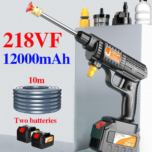 218VF Luxury Car Wash Gun Set Pesticide Spraying Machine High Pressure Car Washer with Two Batteries and 10m Long Pipe