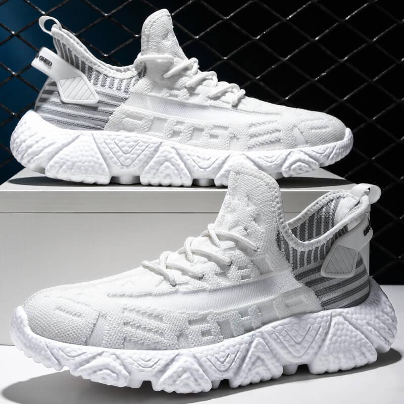 Comfortable Casual Shoes Men Breathable Walking Shoes Lightweight Sneakers Black Footwear Men Lace Up Running Shoes Men