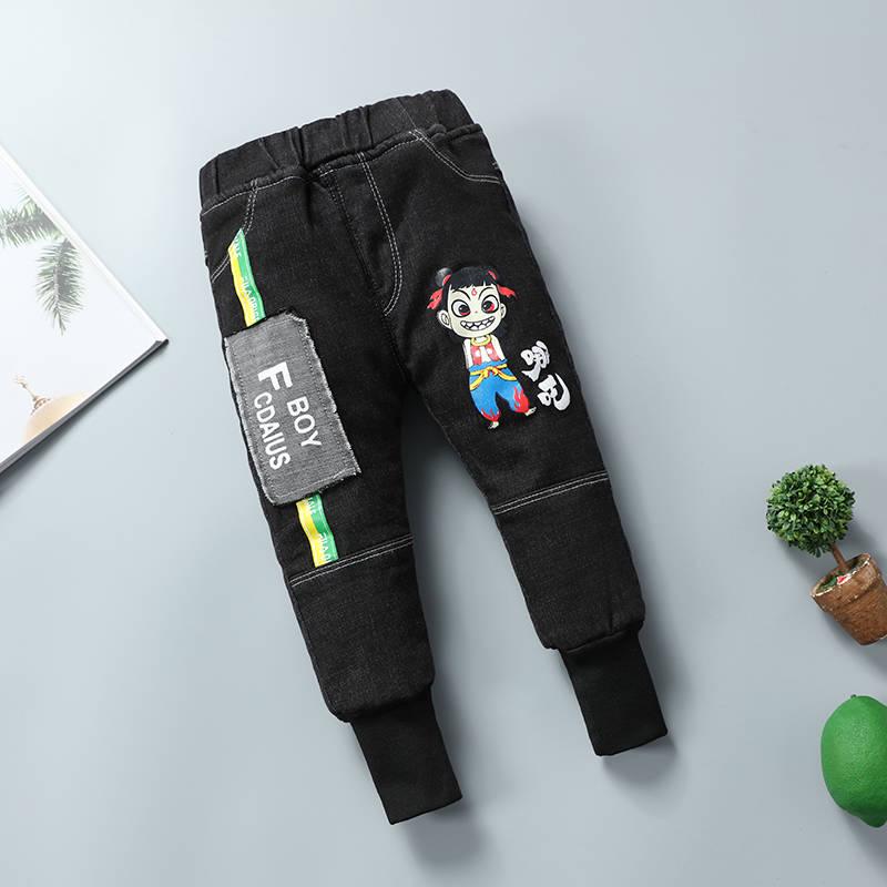 Boys Velvet Pants Children's Sports Pants Winter Boy Girls Trousers Thick Warm Plush Pants
