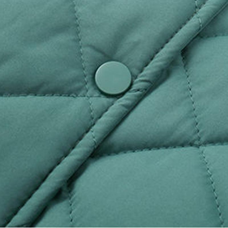 Children's Down Jacket Boys and Girls Cotton-padded Jacket Liner Plus Velvet Thick Winter Solid Color Warm Jacket Cotton Jacket