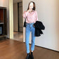Chiffon Shirts Women's Thin Fashion Tops Loosely Stacked White Shirts Bottoming Shirts