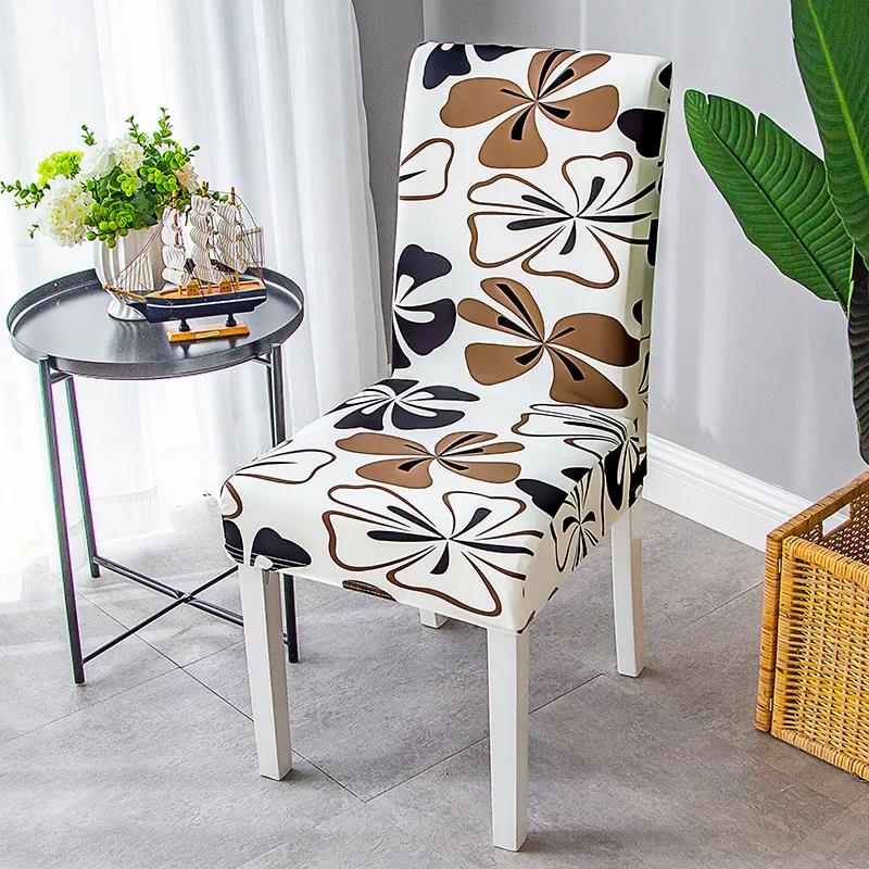 Chair Cover Universal Backrest Cover Stool Seat Fabric Household Elastic One-piece Dining Chair Cover