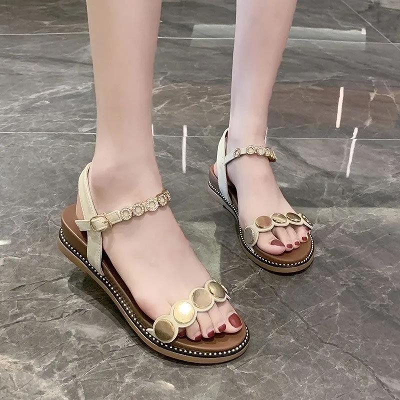 Summer Sandals for Women  All-match  Flat  Sandals  Soft Sole Open Toe Sandals