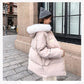 Parka Short Winter Jacket Women Hooded Winter Coat Women Loose Parka Fur Collar Cotton Padded Jacket