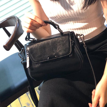 Genuine Leather Handbags 2019 New Arrival Cowhide Women Messenger Bags Leather Bag Female Bag Brand