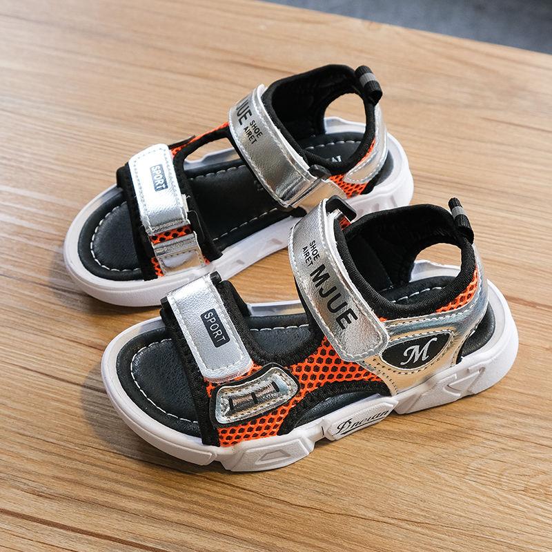 Boys  Girls Sandals Summer Korean Kids Non-slip Soft-soled Breathable Beach Shoes Large Children's Shoes