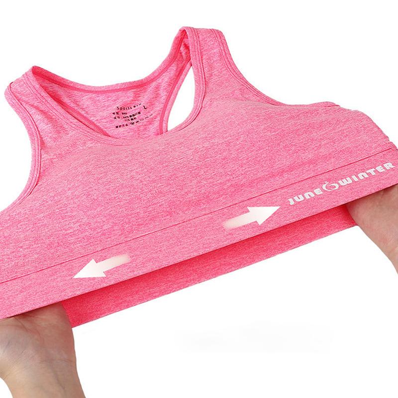Women's Sports Underwear Wear Shockproof Running Without Steel Ring Bra Gather Gym Fitness Bra Yoga Vest Push Up Bra Top