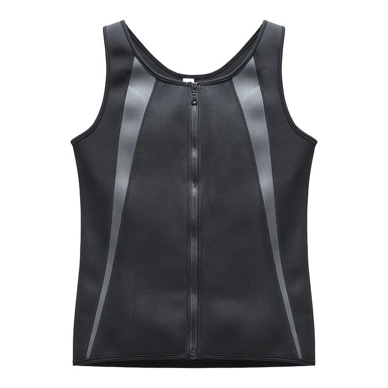 Men Sweat Waist Trainer Tank Top Vest Weight Loss Neoprene Workout Shirt