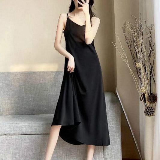 Female Summer Dress Temperament All-match, Thin Skirt, Wear A Long Skirt with A Bottom In The Vest Dress