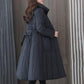 Winter Cotton Coats Women's National Style Long Cotton Jackets Female Solid Color Thickened Wadded Jacket