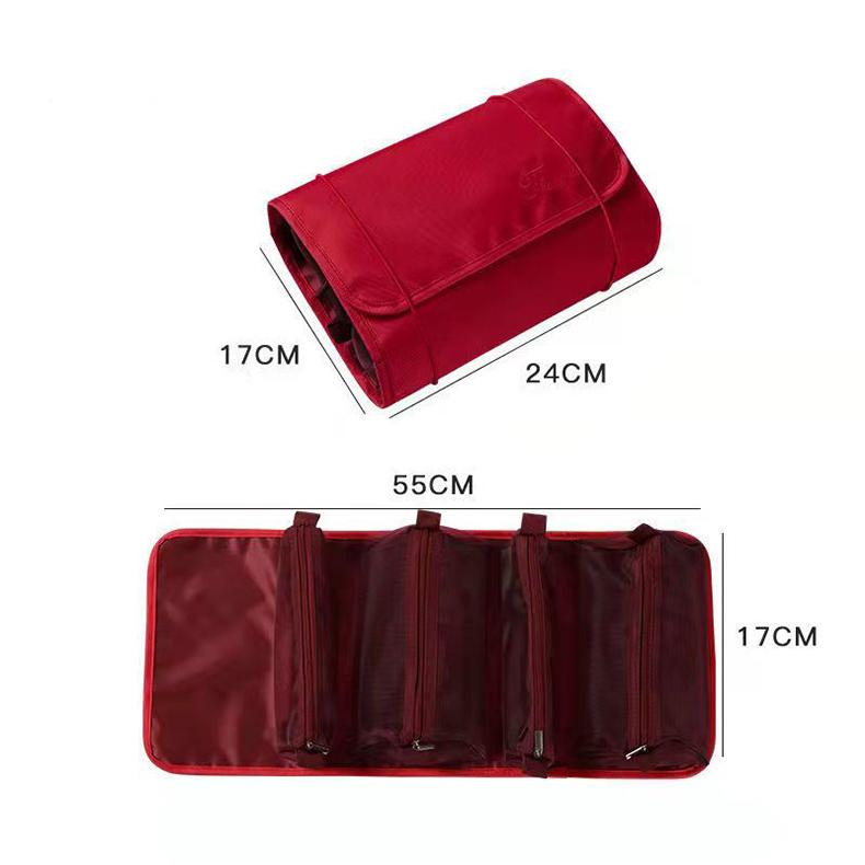 Portable Makeup Bag Large Storage Bag Folding Travel Toiletries Bag Sorting Storage Bag Makeup Bag Organizer