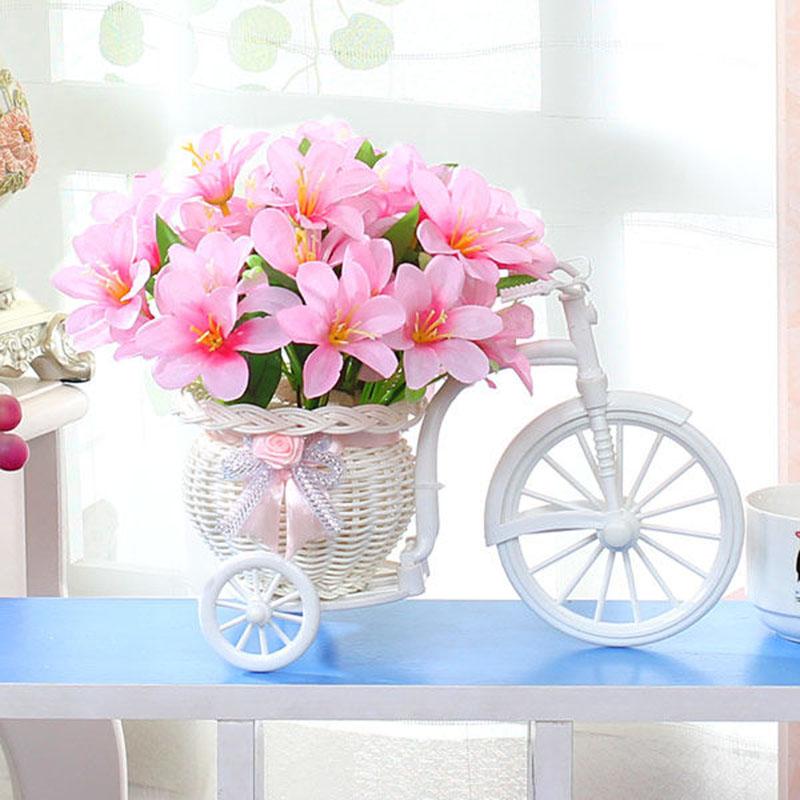 Fake Flower Potted Plant Bedroom Living Room Potted Plant Wine Cabinet Desktop Coffee Table Dining Table Floral Decoration Car Decoration Flower