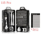 32/52/115Pcs Multi-function Screwdriver Set Mobile Phone Disassembly and Watch Repair Screwdriver Tool Professional Repair Tool