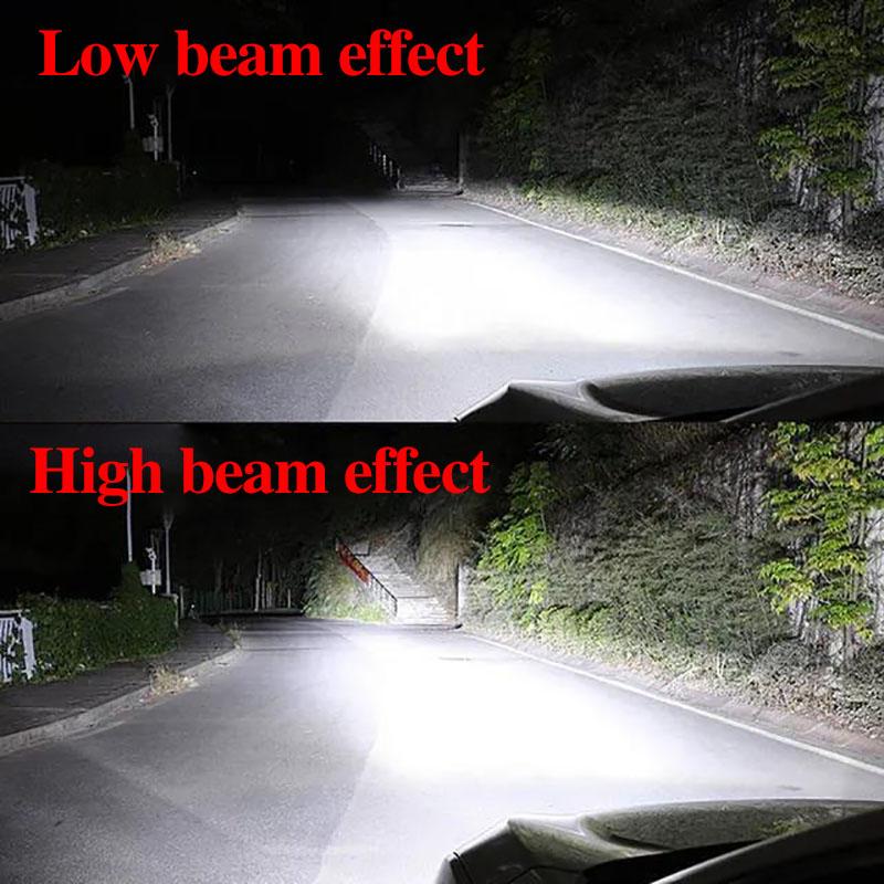 881 Seven Color Natural/ Strobe Light LED Car Front Fog Light 220W Super Bright Headlight Car Light Bulb