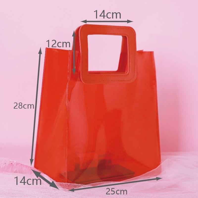 1pcs Women Clear Handbag Waterproof for Bathing Swimming Beach Shopping Bag Portable Transparent Bag