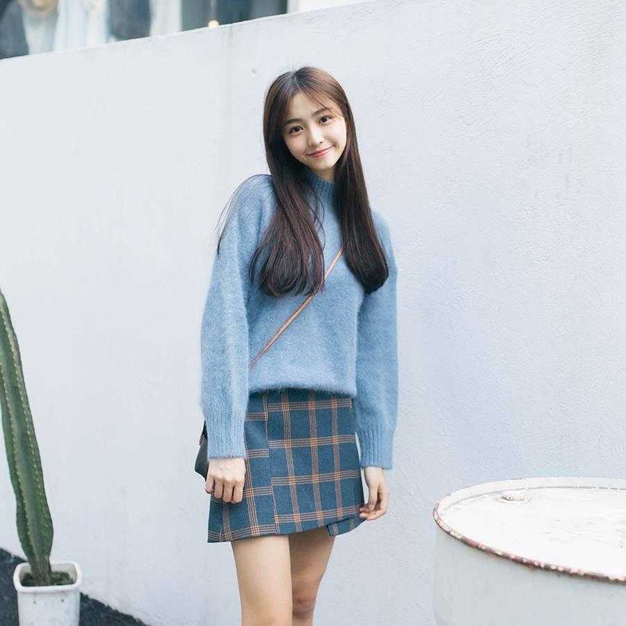 Women's Imitation Mink Wool Sweater Loose Thickened Pullover Half Turtleneck Sweater