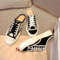Half Slippers Women's Outer Wear Shoes Summer Casual Lazy One-foot Flat Shoes Canvas Shoes