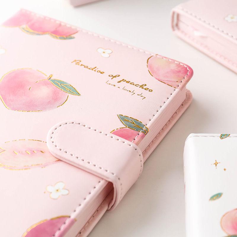 Notebook A5 Magnetic Buckle This Small Fresh PU Leather Diary Student Girl Heart Note Book